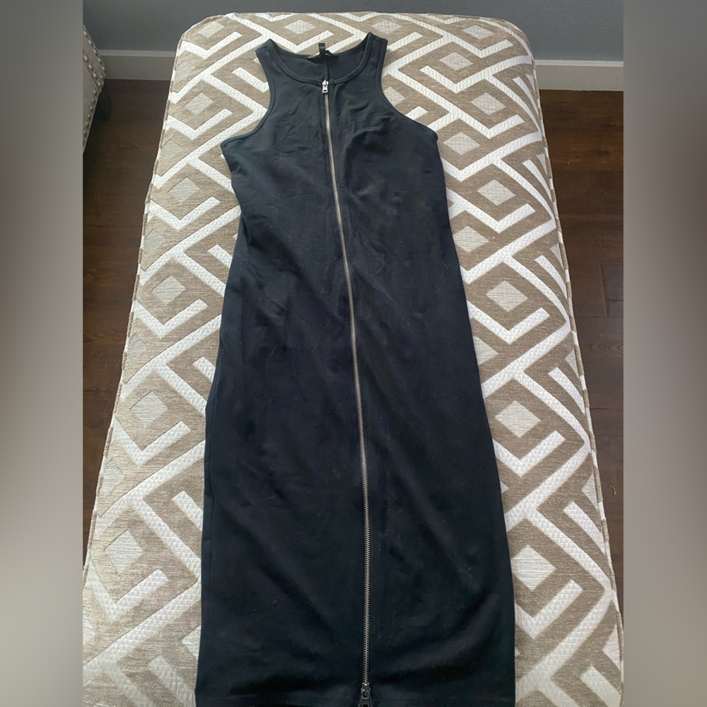 Midi black dress